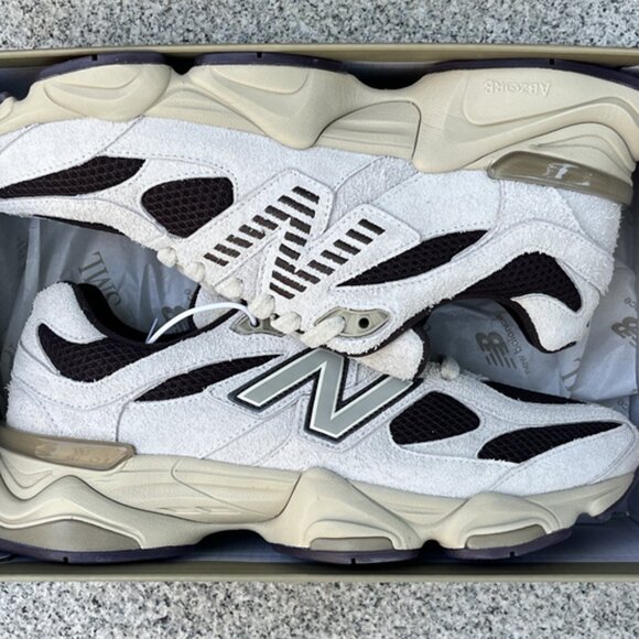 New Balance 9060 Mens Sneakers in Beige and Brown - Picture 3 of 14